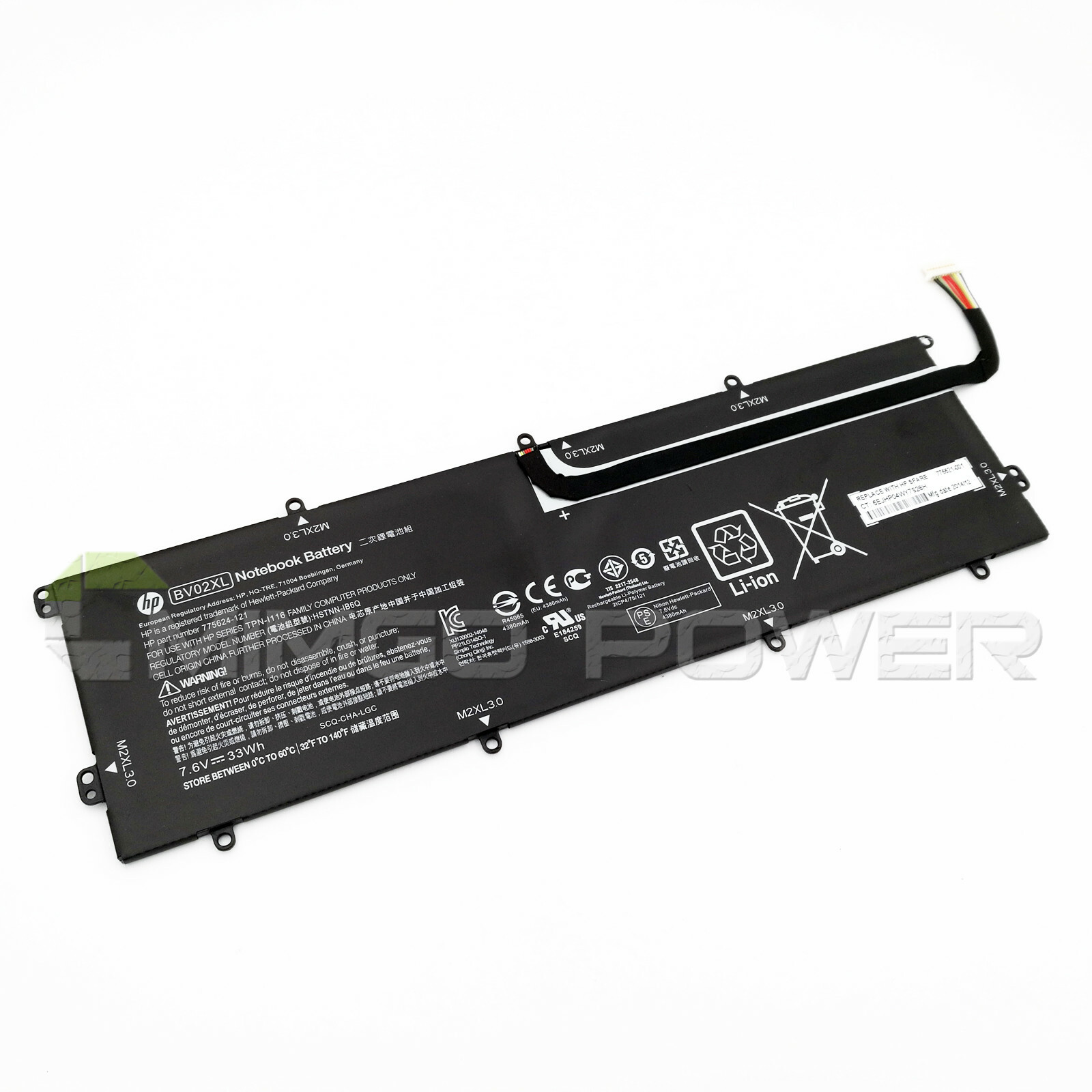 New Genuine BV02XL Battery for HP ENVY X2 Detachable 13 HSTNN-IB6Q 775624-1C1 