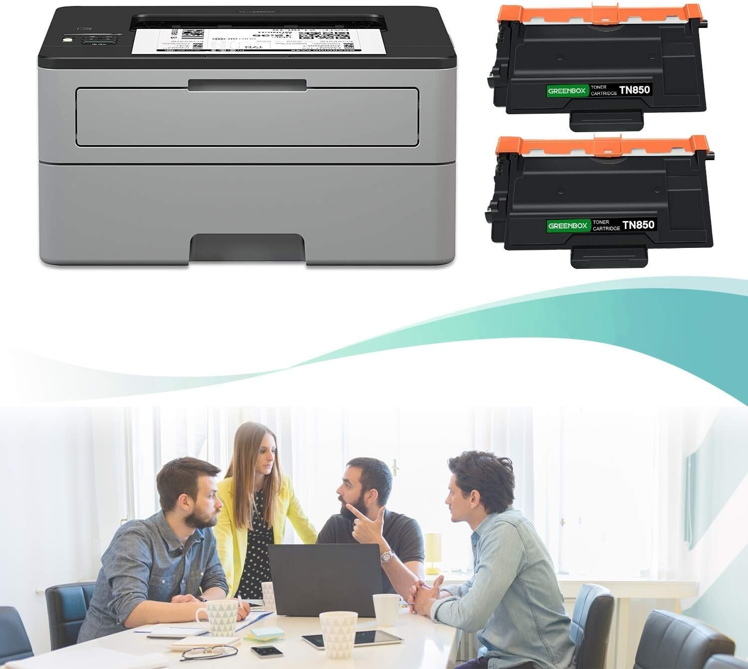 GREENBOX Compatible BTN850 High Yield Toner Cartridge Replacement 2 Pack