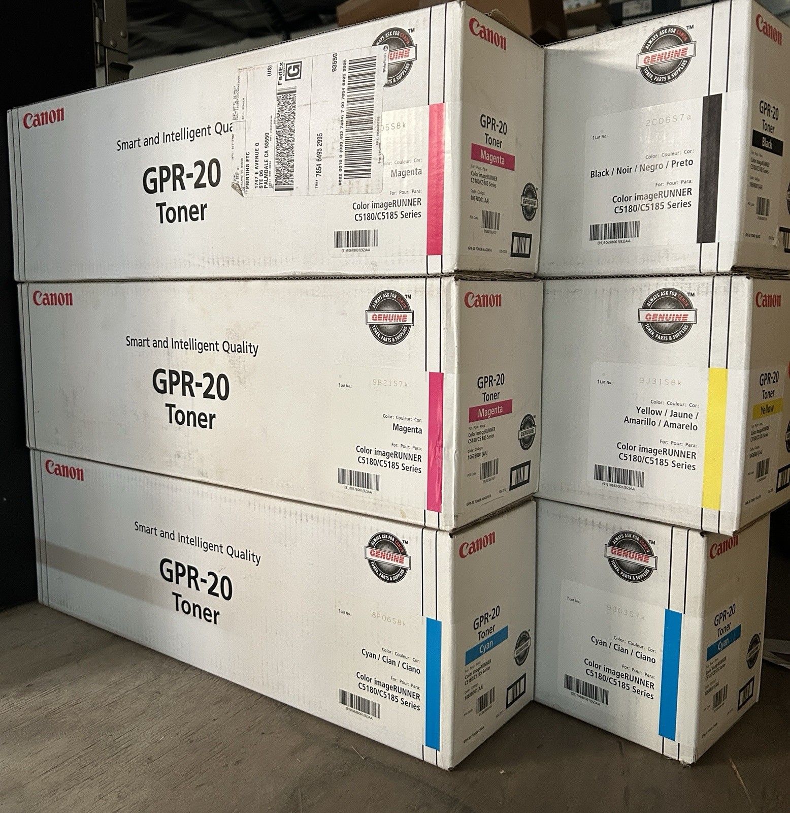 Canon GPR-20 CYMK Toner Cartridge