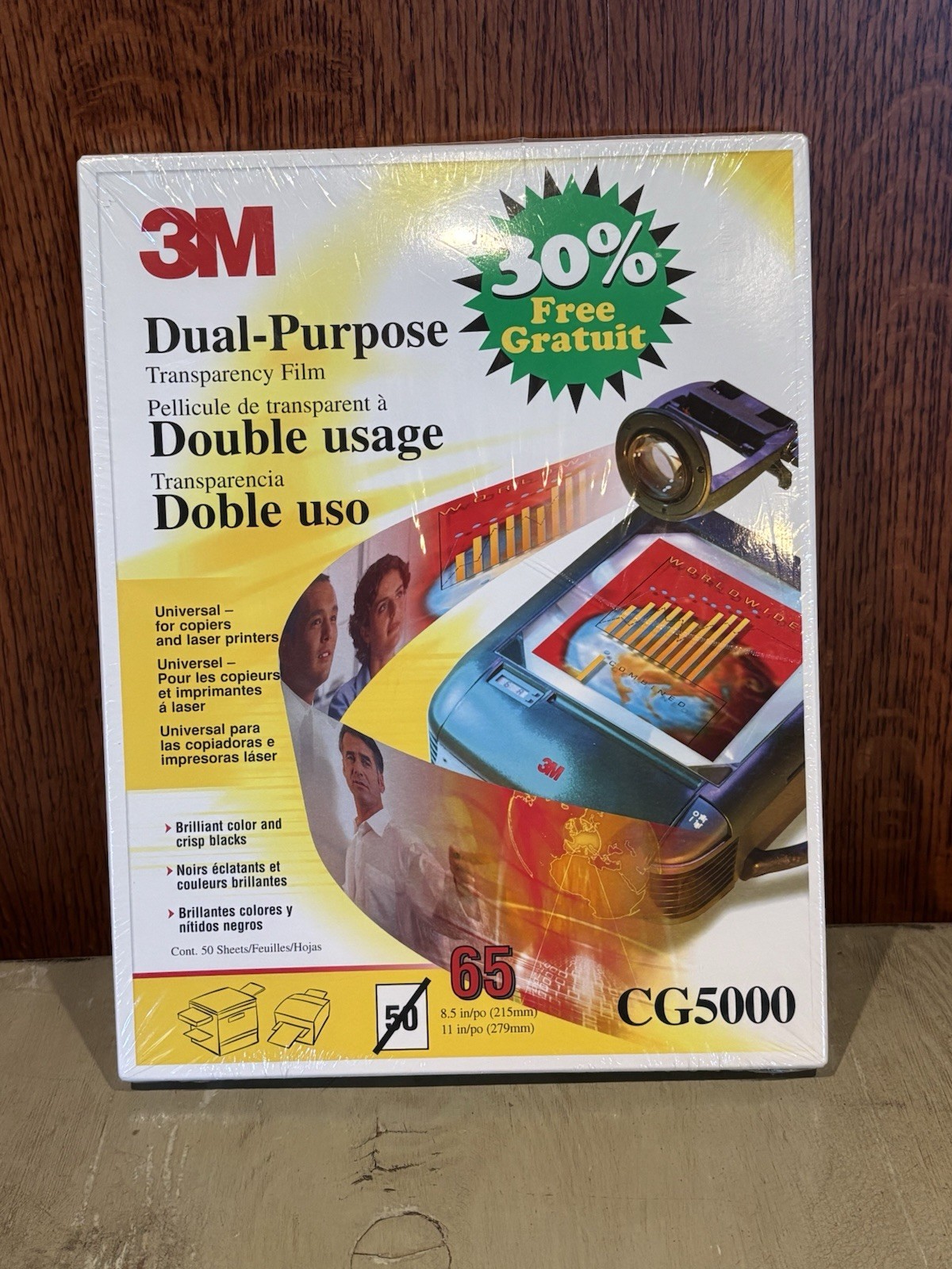 3M CG5000 Multipurpose Transpareny Film Printer Paper SEALED.  65 Count Compare