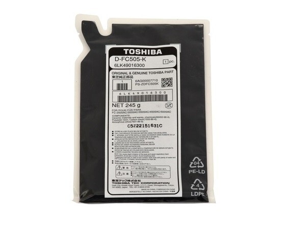 Genuine Toshiba DFC505K D-FC505-K 6LK49016300 Developer Black e-Studio 2505AC 30