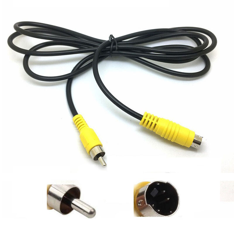 4-pin Din PS2 S-Video Male to RCA Male Converter Cable Video Adapter Cord For...