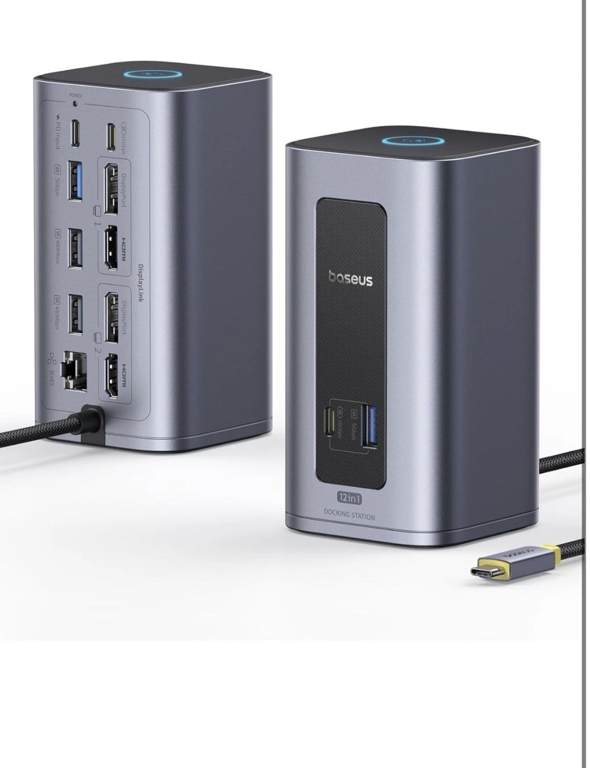 Baseus Docking Station Dual Monitor for Windows Only (12 in 1)
