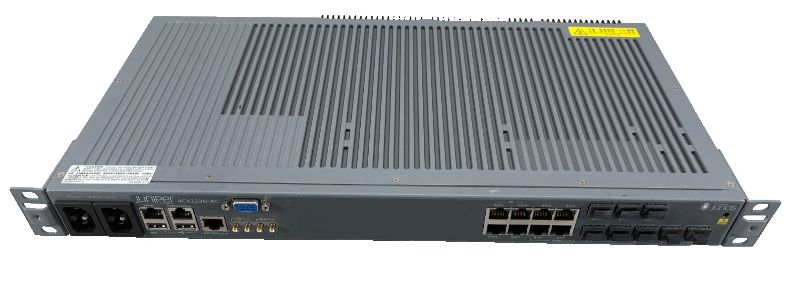 Juniper ACX2200-AC Universal Metro Router 4x GbE 2x SFP 2x SFP+ Dual AC 1y Wrnty