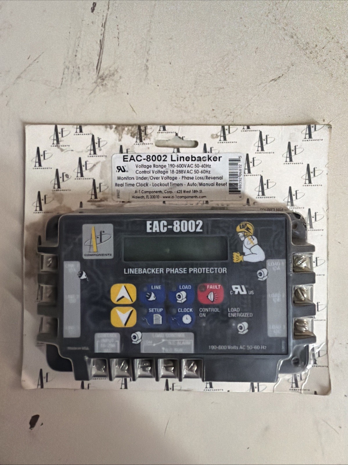 A-1 Components EAC-8002 Linebacker Phase Protector 600V New In Package