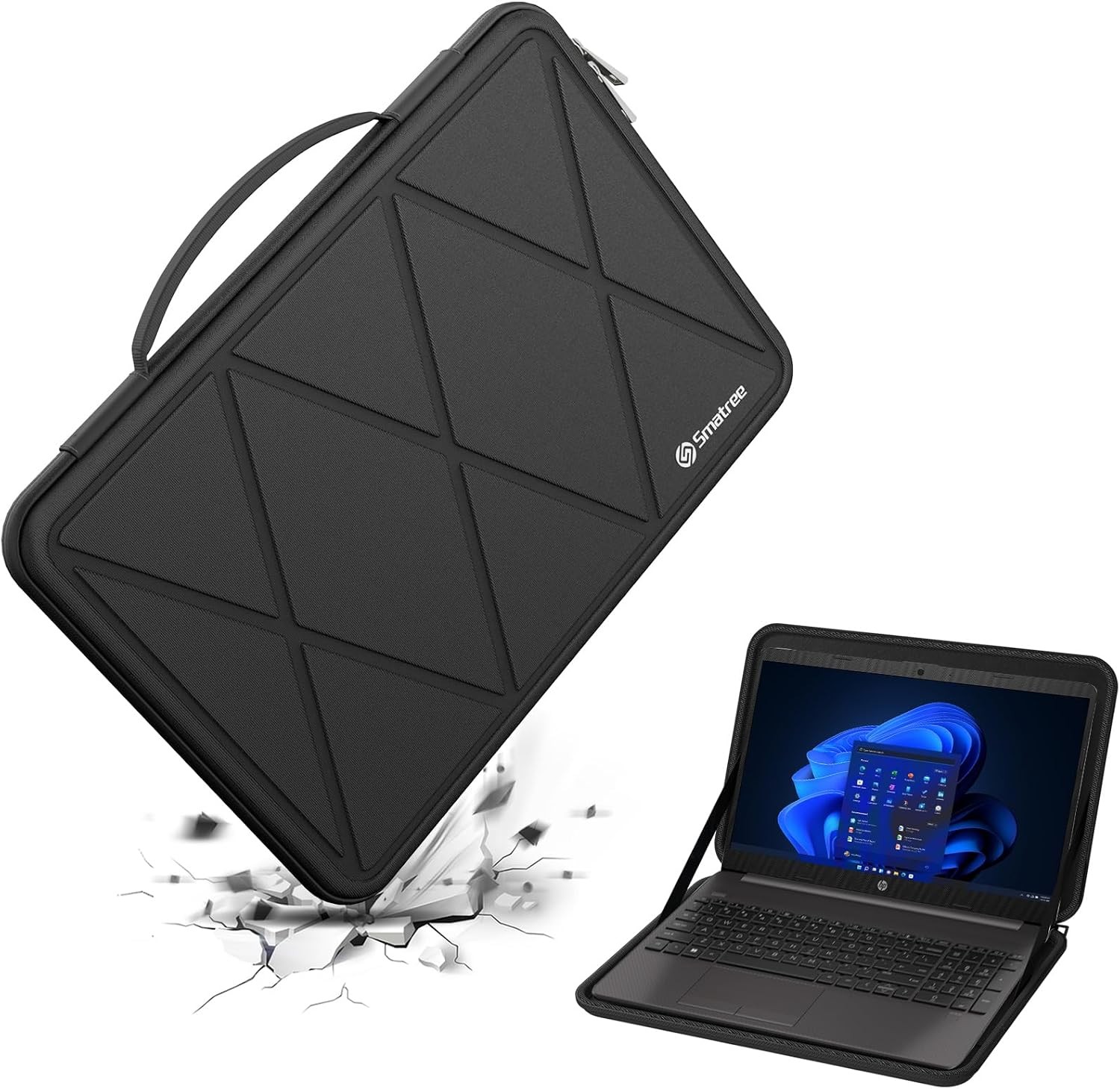 Protective Hard EVA Case for 16" HP Envy x360 2-in-1 Laptop Model 16t-ac000