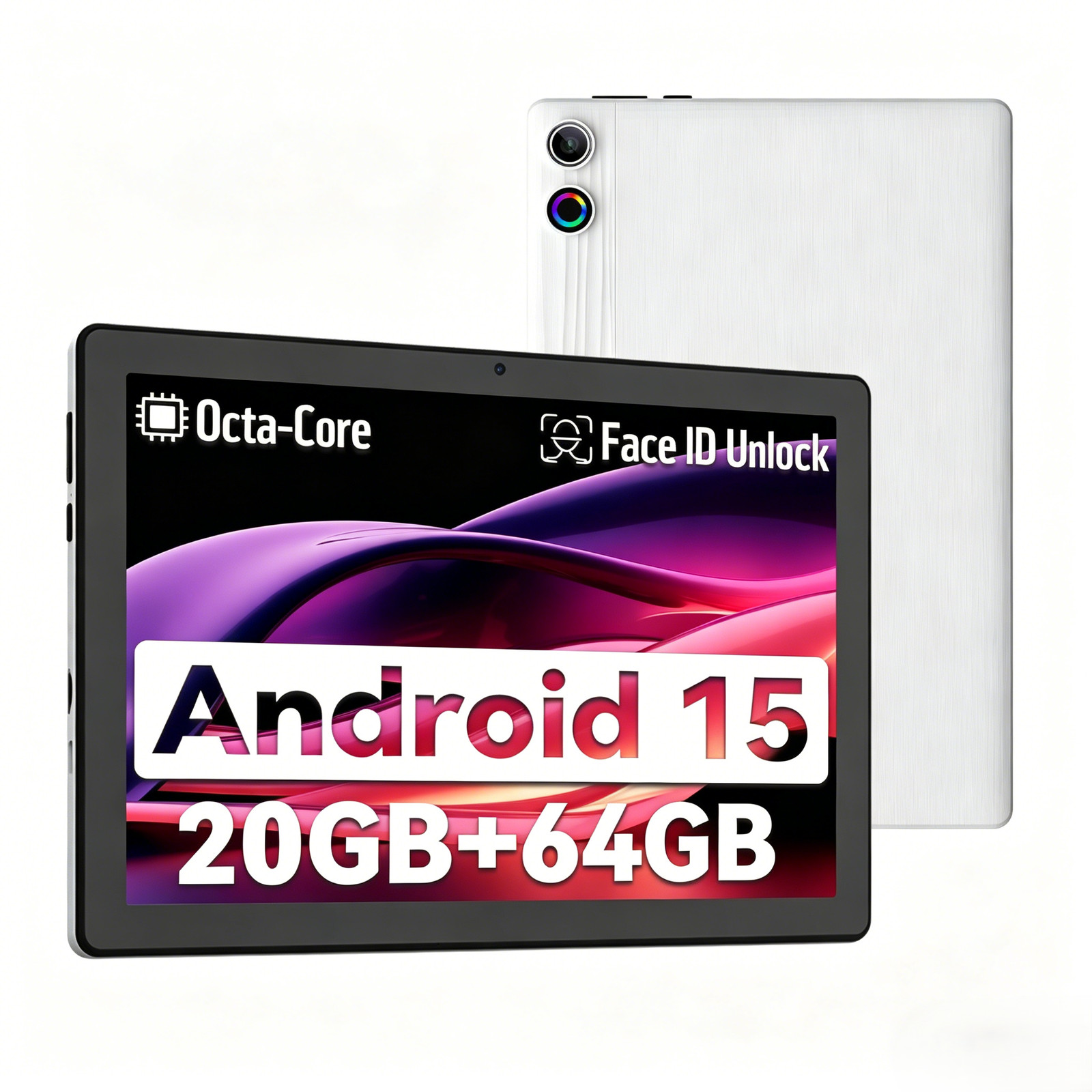 10.1 inch Android Tablet 64GB 128GB IPS Touchscreen Octa-core Processor Wi-Fi 6