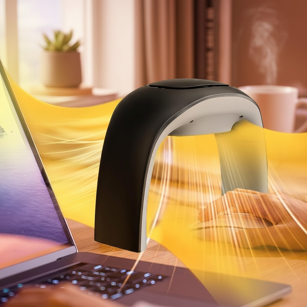 Compact 100W Foldable Desk Mouse Pad Hand Warmer - Safe & Energy Efficient
