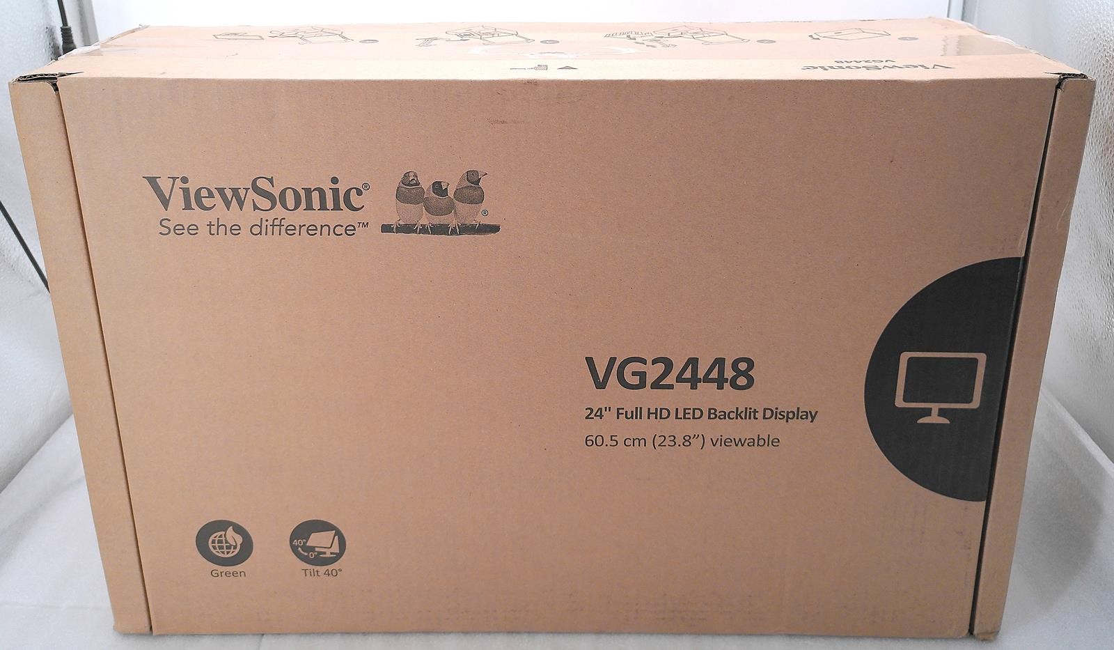 NEW VIEWSONIC VG2448 V22448-PF 24" IPS LED LCD MONITOR