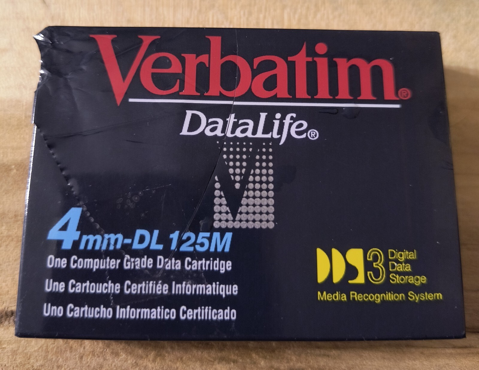 VERBATIM DATALIFE 4mm DL 125M 1 COMPUTER GRADE DATA CARTRIDGE NEW 