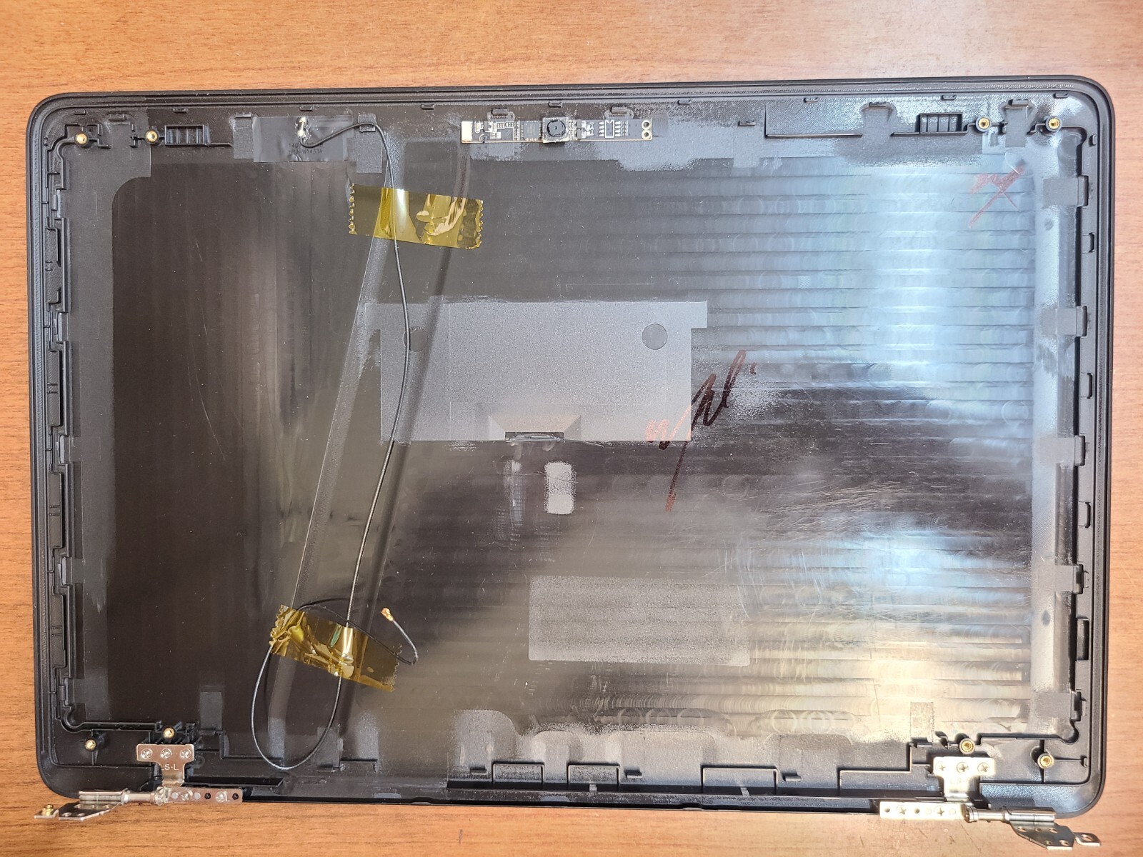 ORIGINAL PACKARD BELL N1400 14" LAPTOP LCD BACK COVER WITH HINGES REPLACEMENT