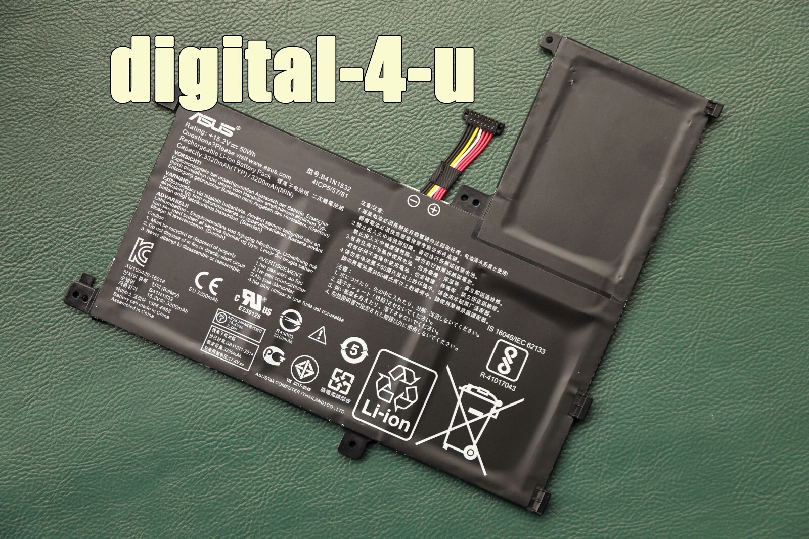 New genuine B41N1532 Battery for ASUS Q504U Q504UA Q504UAK UX560U 0B200-0201010