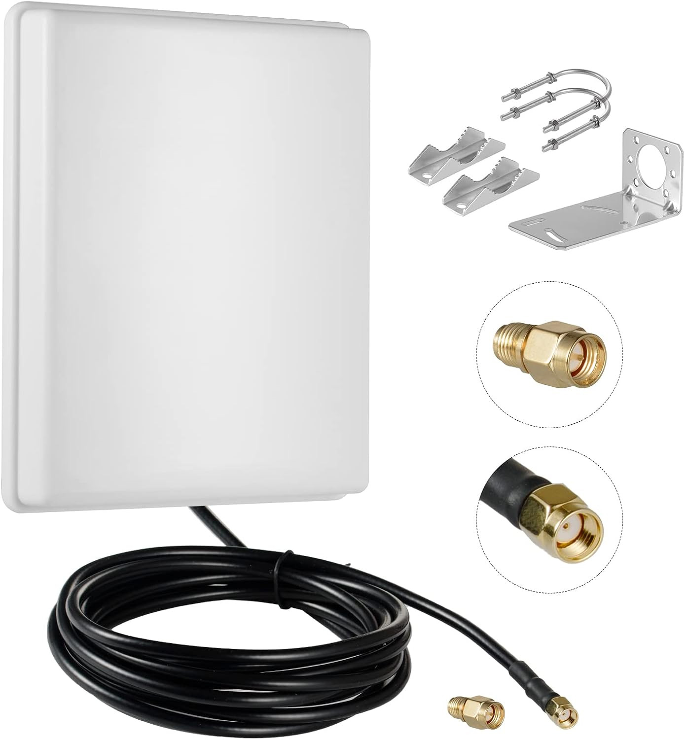 Outdoor 15dBi Dual Band WiFi 2.4GHz 5GHz 5.8GHz Long-Range Directional Panel Ant