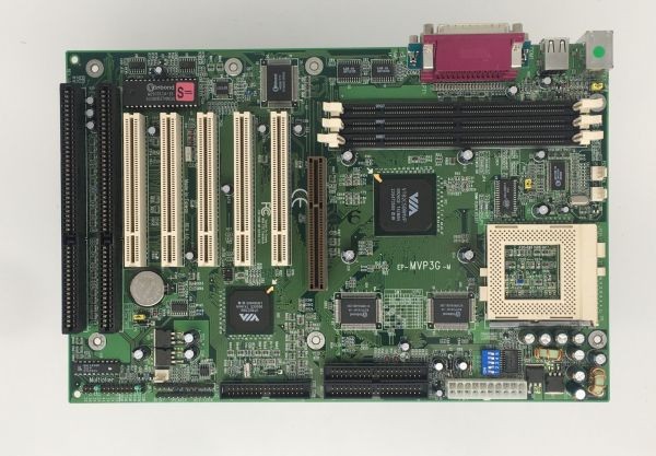 Motherboard ep-mvp3g-m, epox atx skt 7 , 2 x  isa, 5x  pci, 2s/1p,  rev 1.0