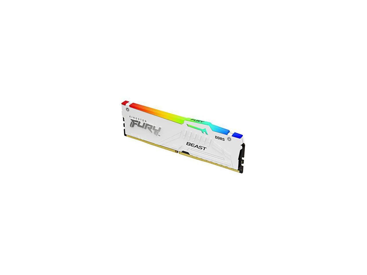 Kingston FURY Beast RGB 64GB (2 x 32GB) 288-Pin PC RAM DDR5 5200 (PC5 41600) Mem