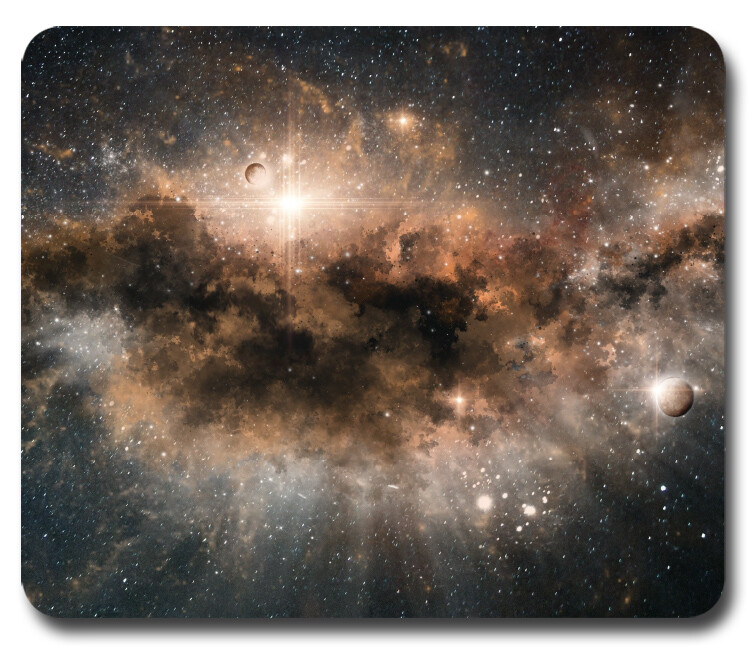 Galaxy Nebula Outer Space Stars Planets ~ Mouse Pad / PC Mousepad ~ Cool Gift