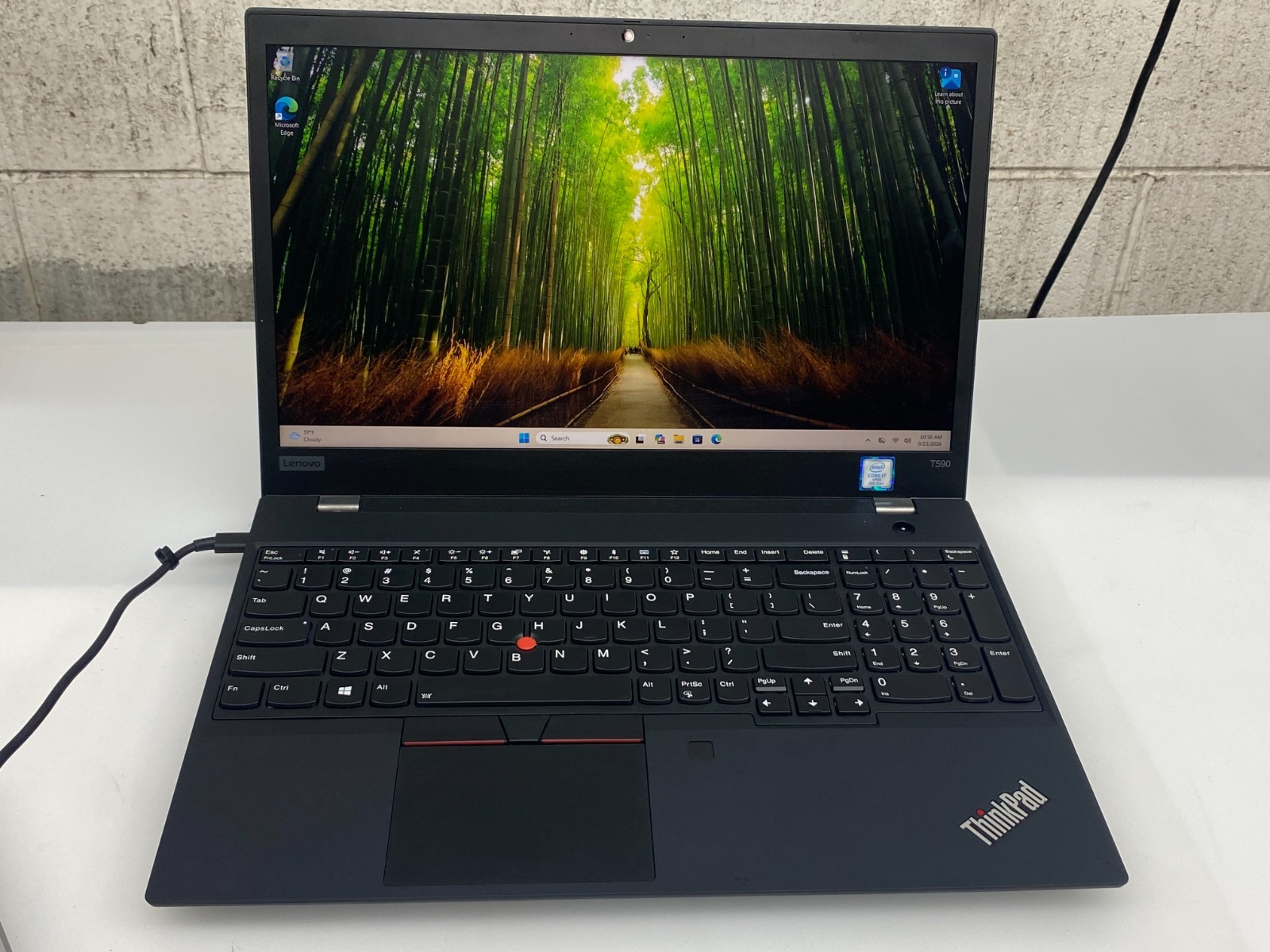 LENOVO THINKPAD T590 i7-8665U 16GB 512GB NVMe 15.6" FHD TOUCH w/AC W11P  No Batt