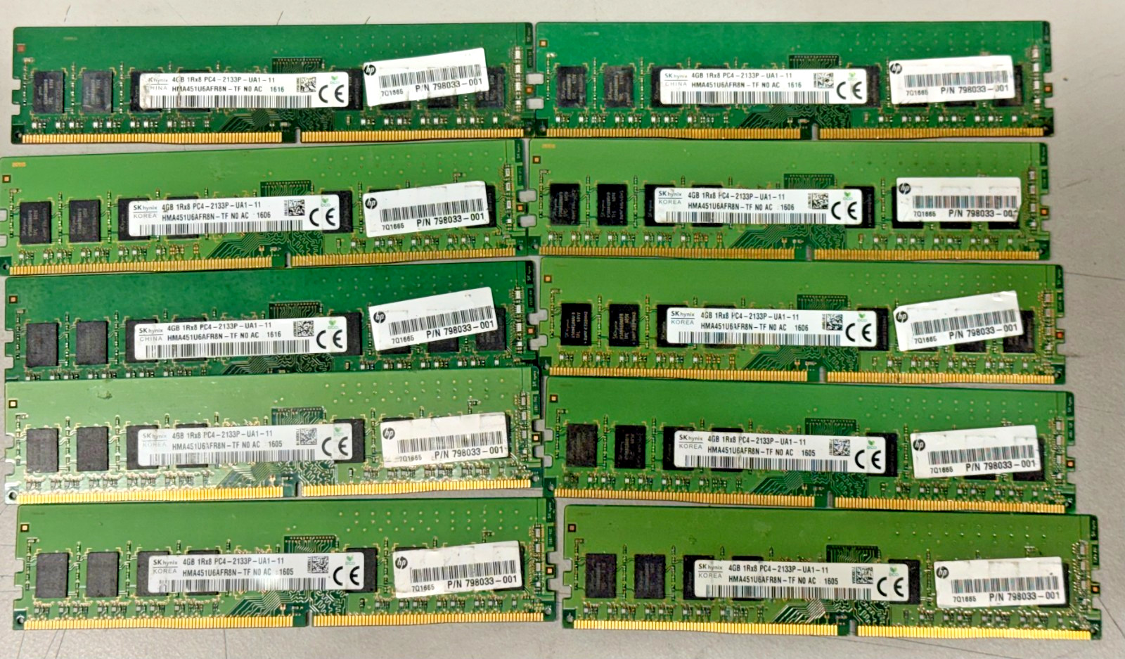 Lot of 22 4GB DDR4-2133 PC4-17000 UDIMM Desktop RAM Non-ECC 88GB