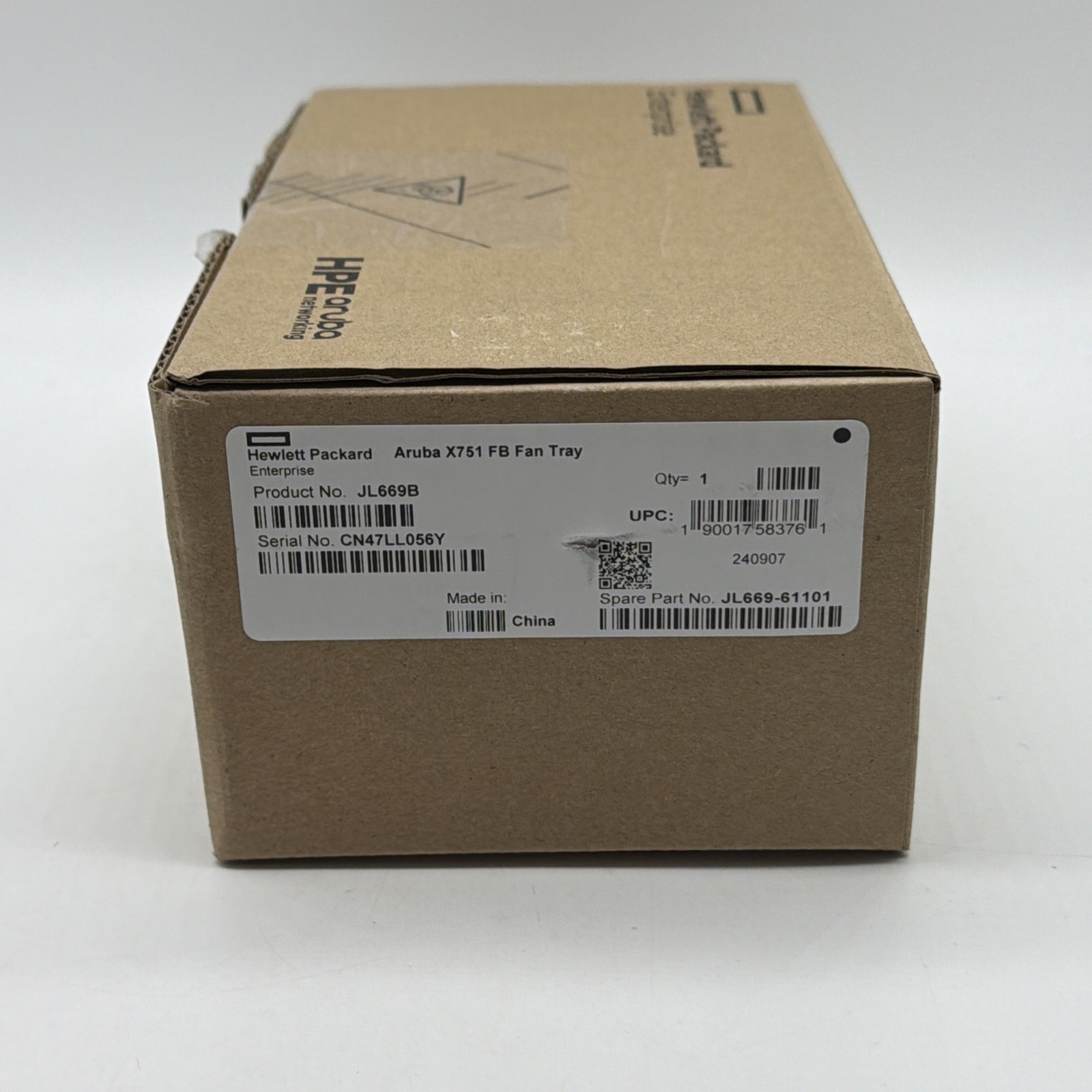 HP JL669B Aruba X751 Front to Back Fan Tray