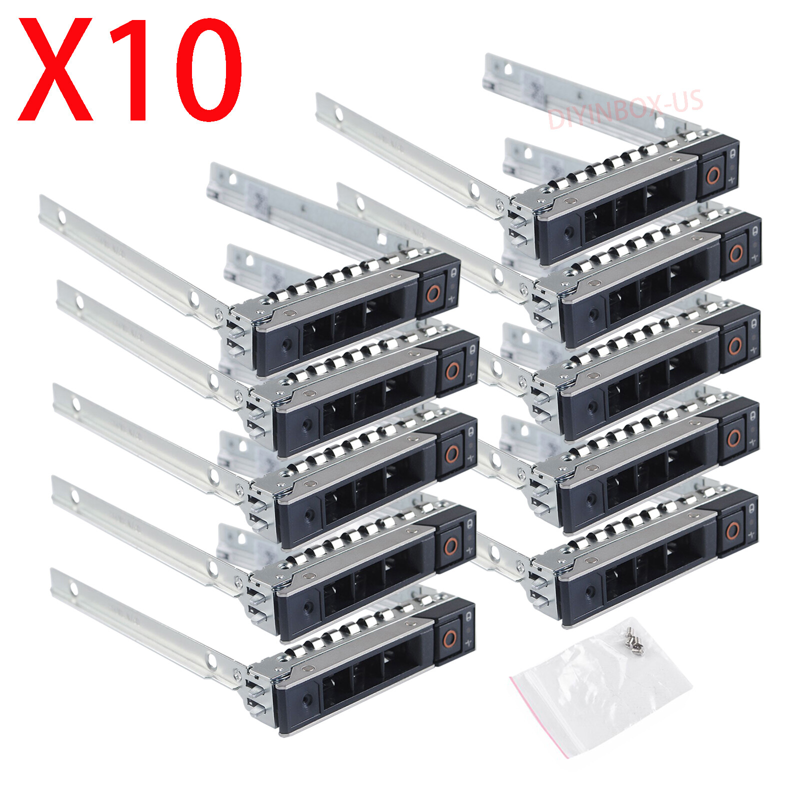 New DXD9H Lot of 10 Dell Gen 14 2.5" HDD Tray For R740 R740xd R640 R7425 R7415