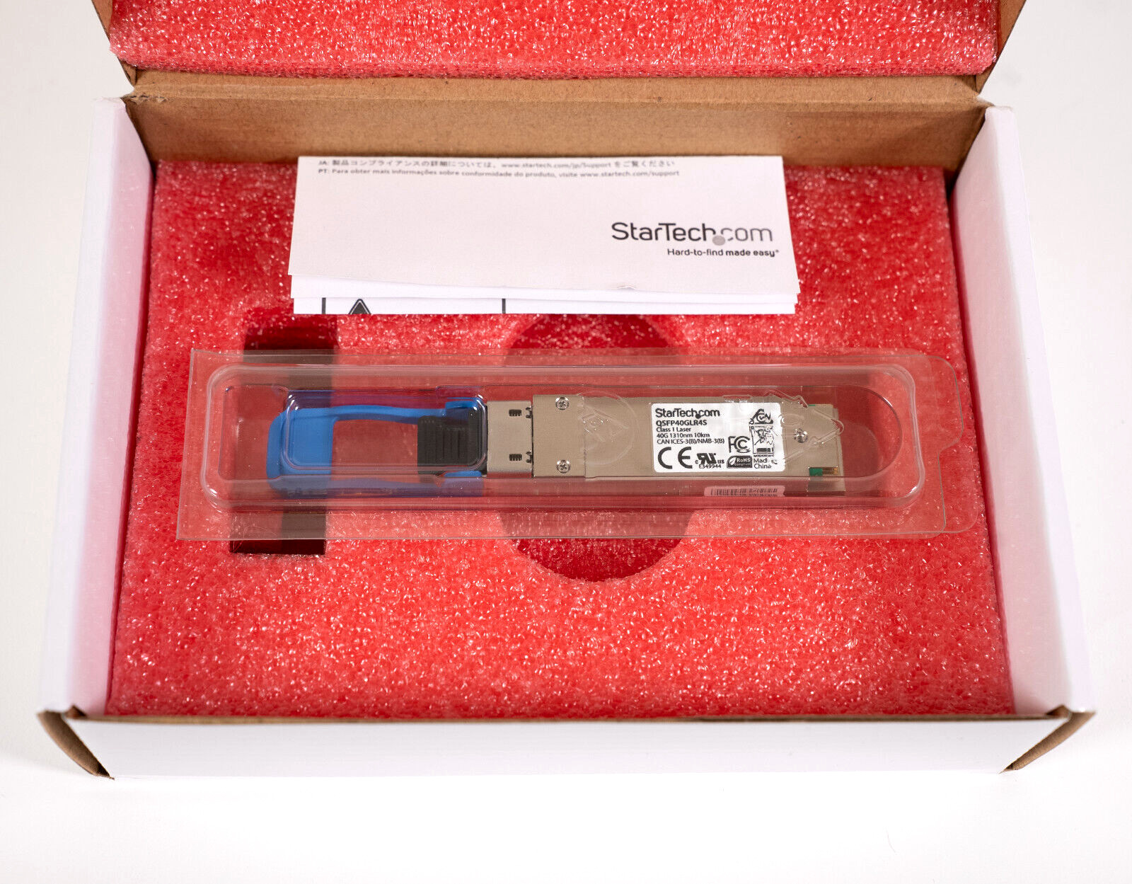 StarTech.com Cisco QSFP-40G-LR4-S Compatible QSFP+ Transceiver Module