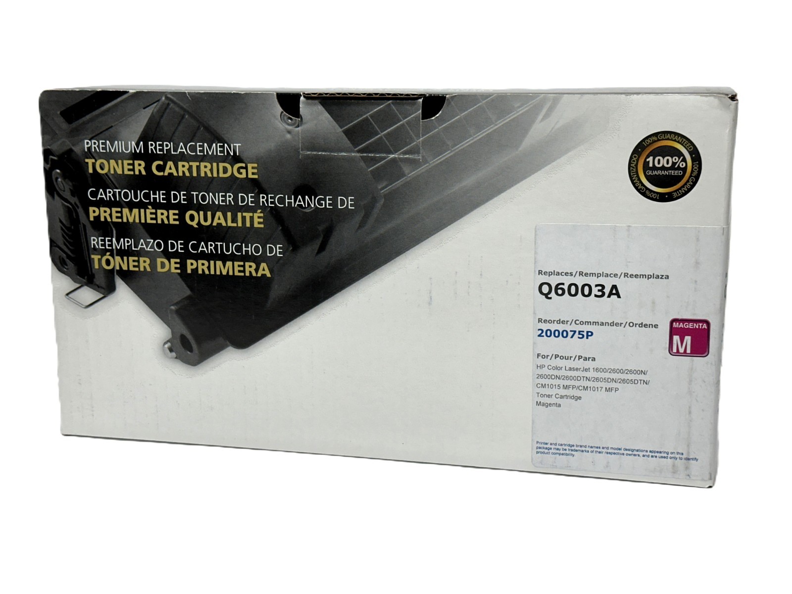 Compatible HP Q6003A / 124A MAGENTA Cartridge LasetJet 2600 Series Sealed bag
