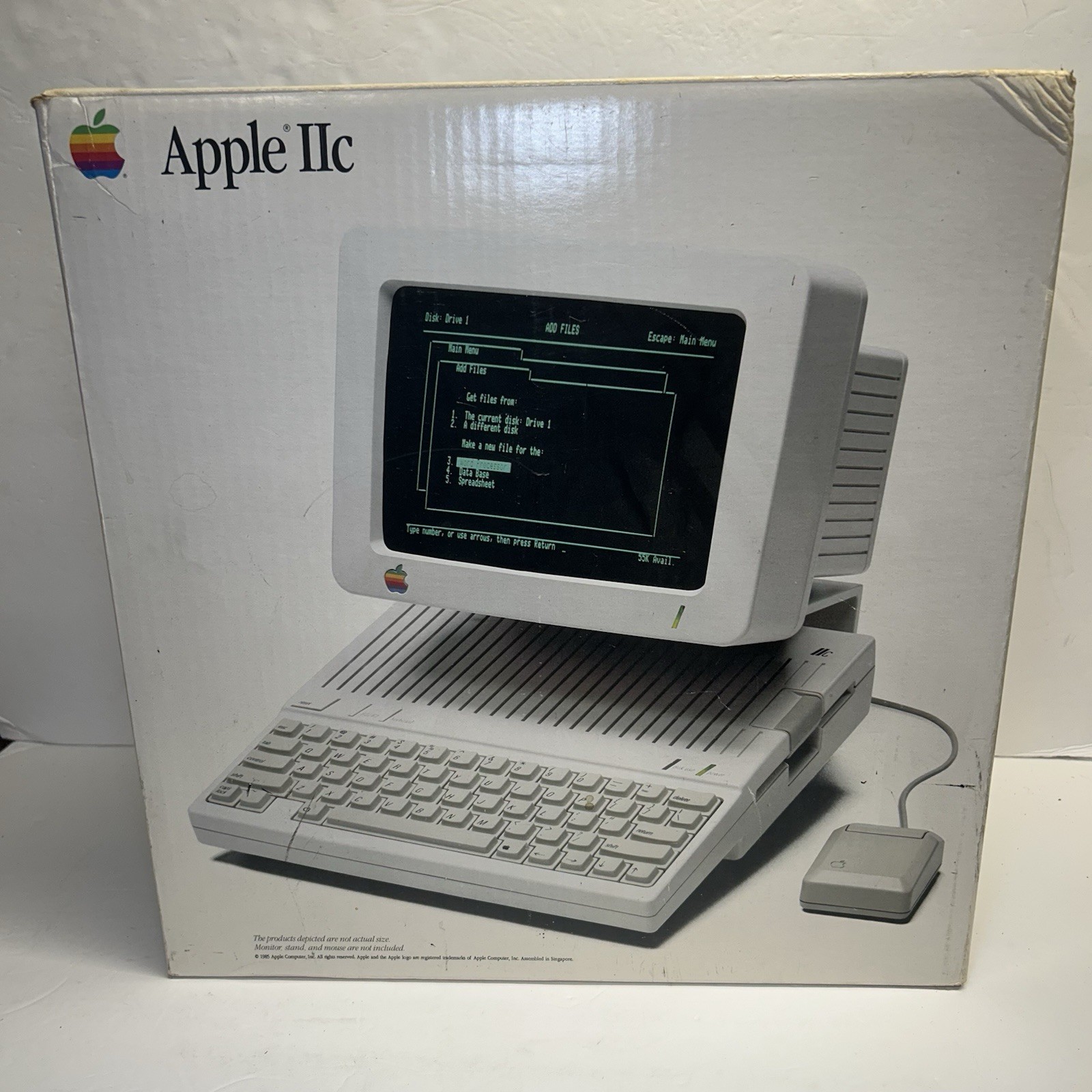 Vintage 1984 Original Apple IIc Model A2S4000 Computer Original BOX ONLY