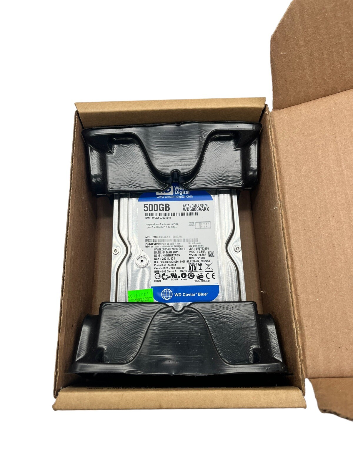 WD Western Digital Caviar Blue 3.5" 500 GB Hard Drive WD5000AAKX-001CA0