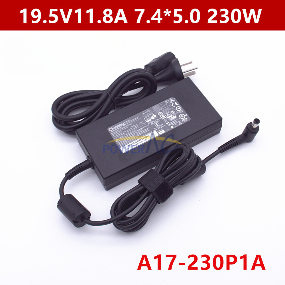 Original 19.5V11.8A 230W MSI GT72VR 6RE-015US Power Adapter Charger 7.4x5.0mm