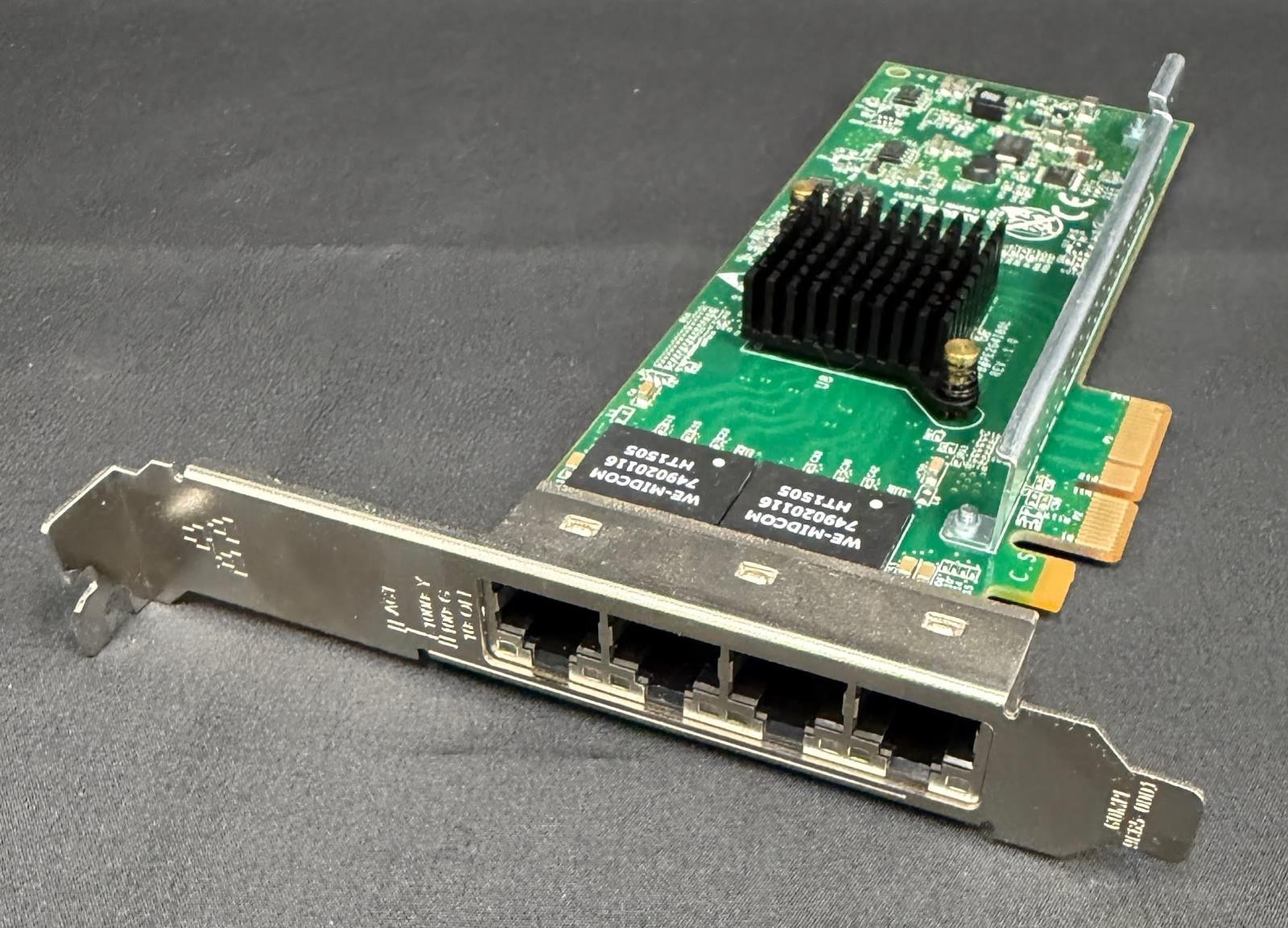 Riverbed 410-00116-01 NIC-1-001G-4TX 4-Port 1GbE RJ45 Copper PCIe Network Card