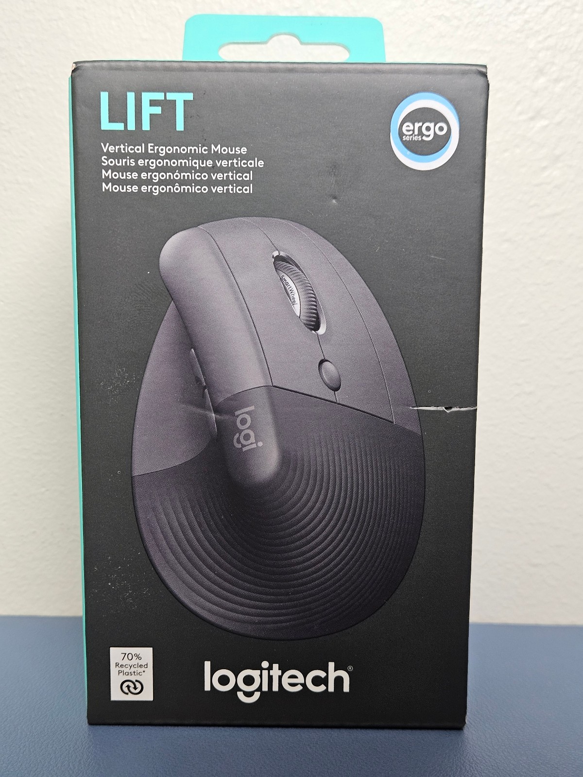 Logitech Lift Vertical Ergonomic Wireless Mouse Graphite Bluetooth Logi Bolt-New