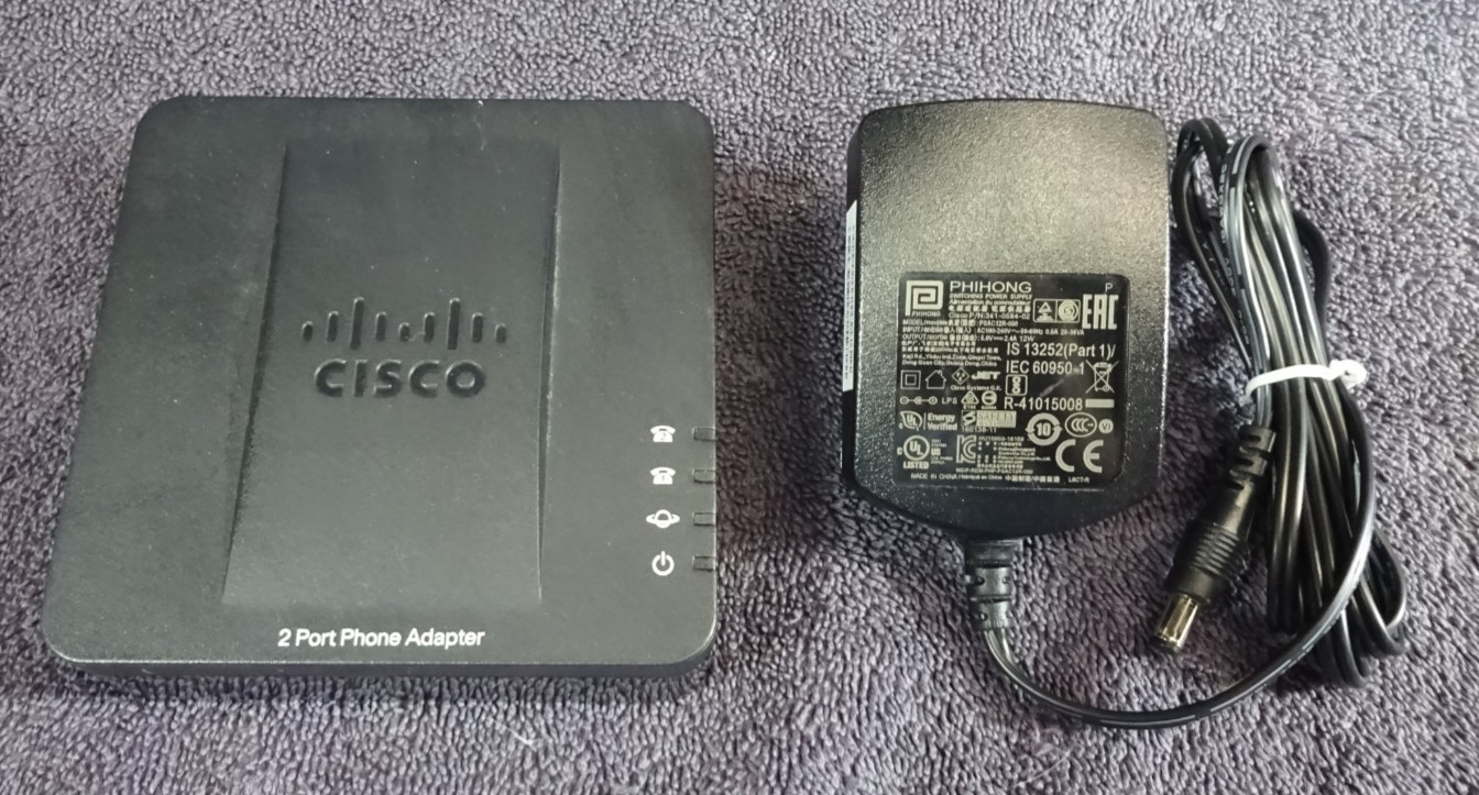 CISCO SPA112 2 Port Phone Adapter W/AC-Adapter