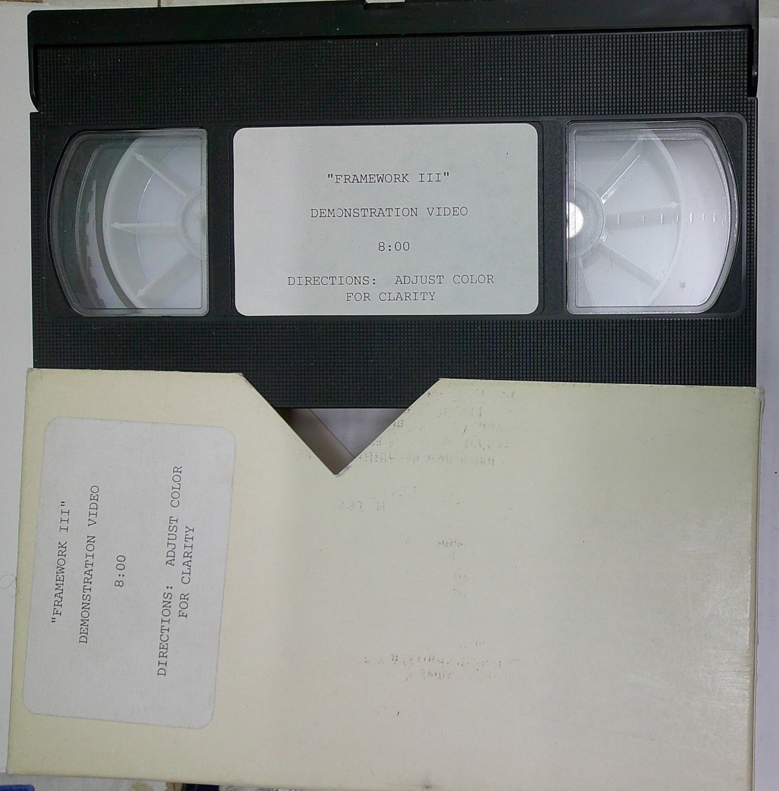 Ashton-Tate "Framework III" Demonstration Video, VHS [1980S]
