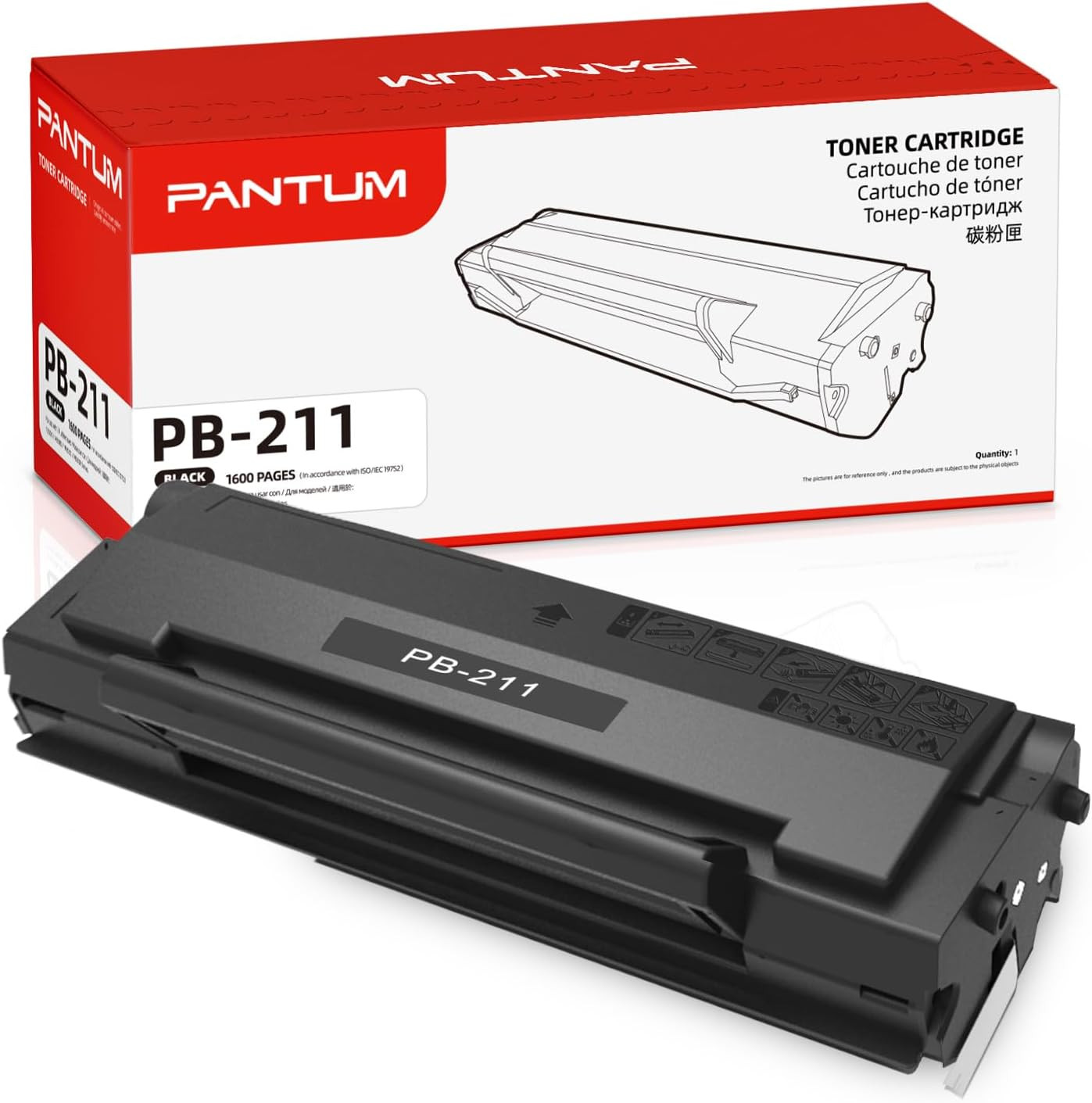 PANTUM PB-211 Genuine Black Toner Cartridge for P2502W M6552NW M6500NW M6602NW P