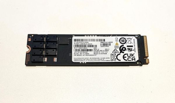 HPE P51184-001 Samsung PM9A3 480GB NVMe M.2 SSD 100% Health P64718-001