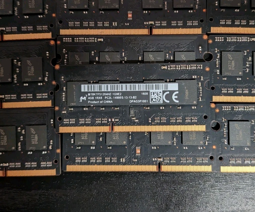 Apple OEM Micron 48GB 12x4GB PC3L-14900S SODIMM Laptop  – MT8KTF51264HZ-1G9E2