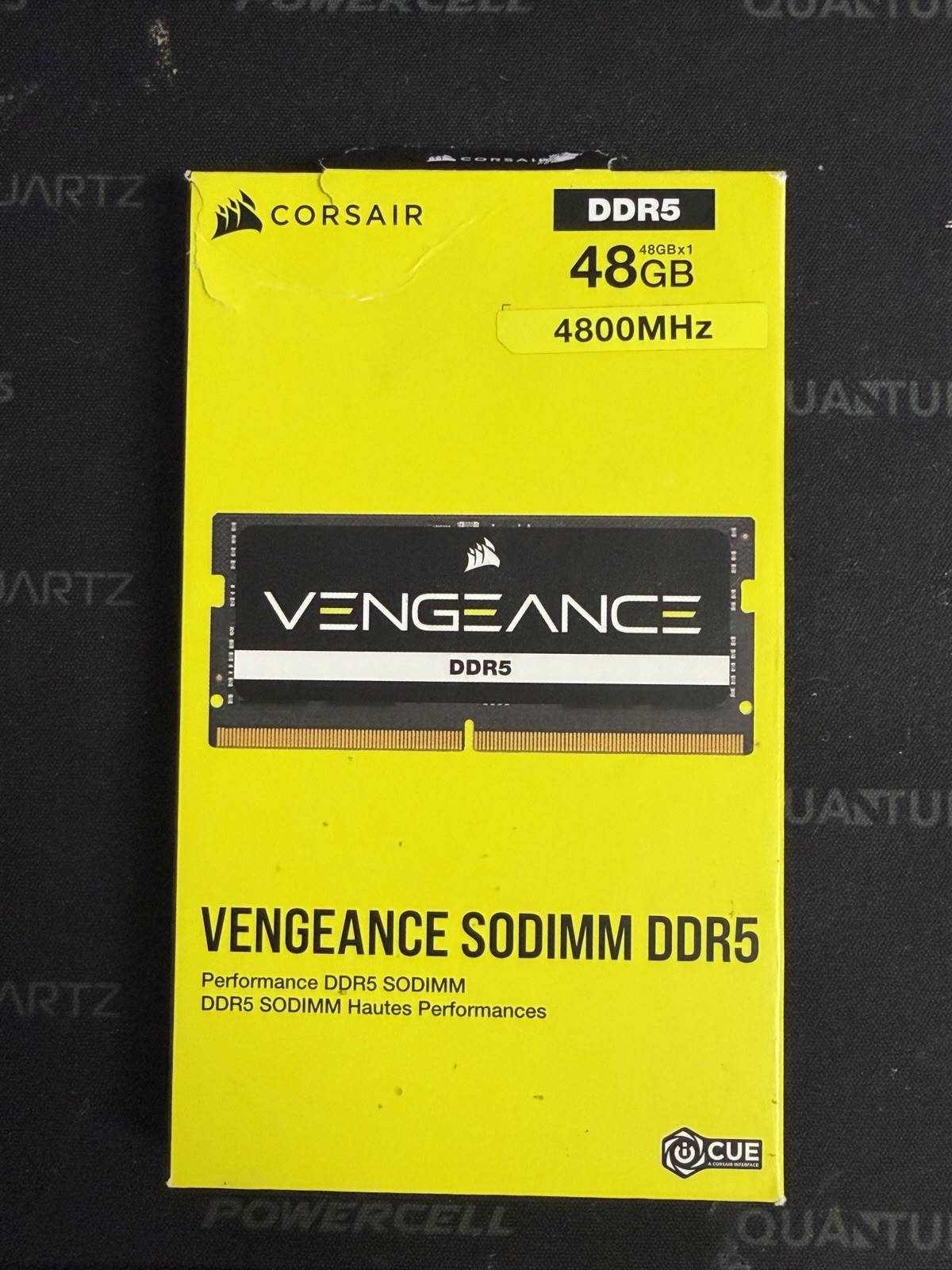 Corsair Vengeance 48GB DDR5 SODIMM RAM 4800MHz CL40 CMSX48GX5M1A4800C40