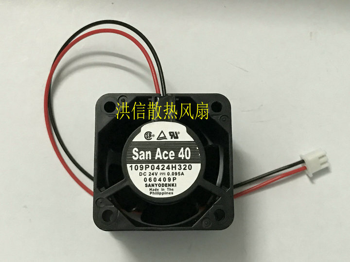 1pcs  Sanyo 109P0424H320 4028 24V 0.095A 4CM double ball inverter fan