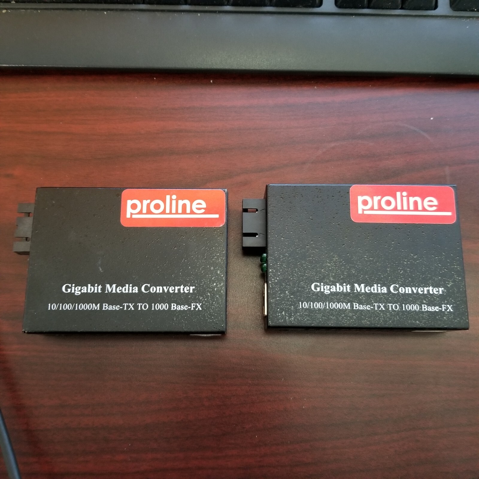 Lot of 2 Proline Gigabit Media Converter 10/100/1000M PRO-GMC-LX-2SC #69