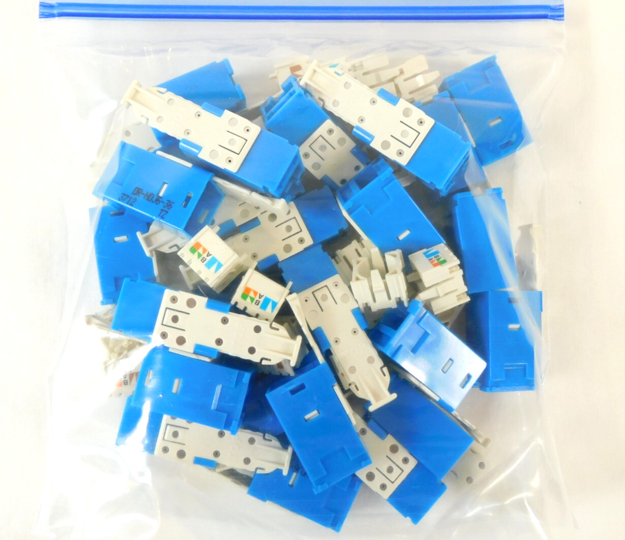 Cat6 Clarity High Density Jack T568A/B Blue HDJ6-36 Ortronics - QUANTITY OF 25