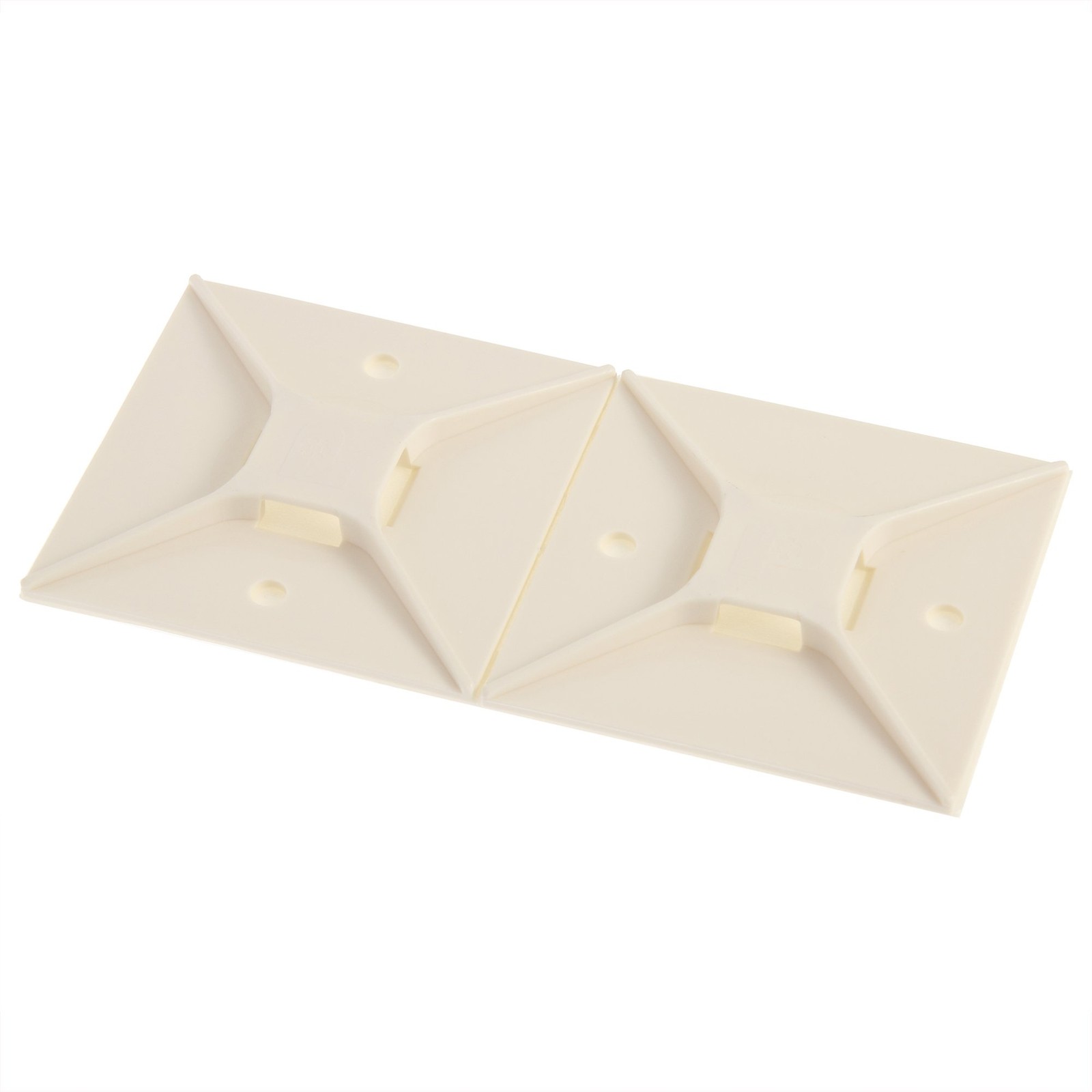 PANDUIT Mount Base with Rubber Adhesive Tape White 50 Pieces