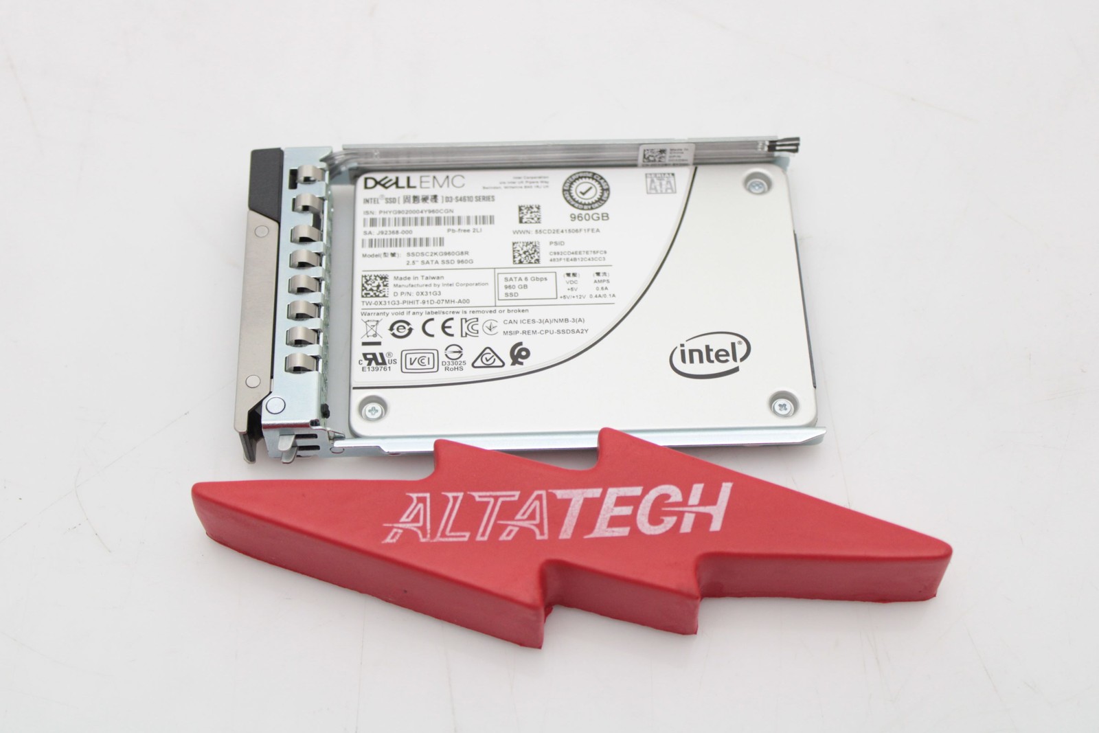 Dell X31G3 960GB SSD SATA 2.5 6G MU S4610 Solid State Disk Drive 0X31G3