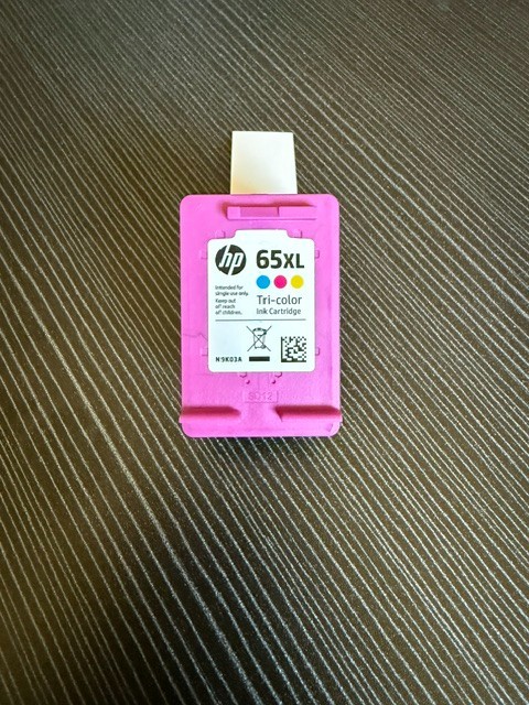Genuine HP 65XL Tri-Color High Yield Ink Cartridge N9K03AN  Exp 04/2024