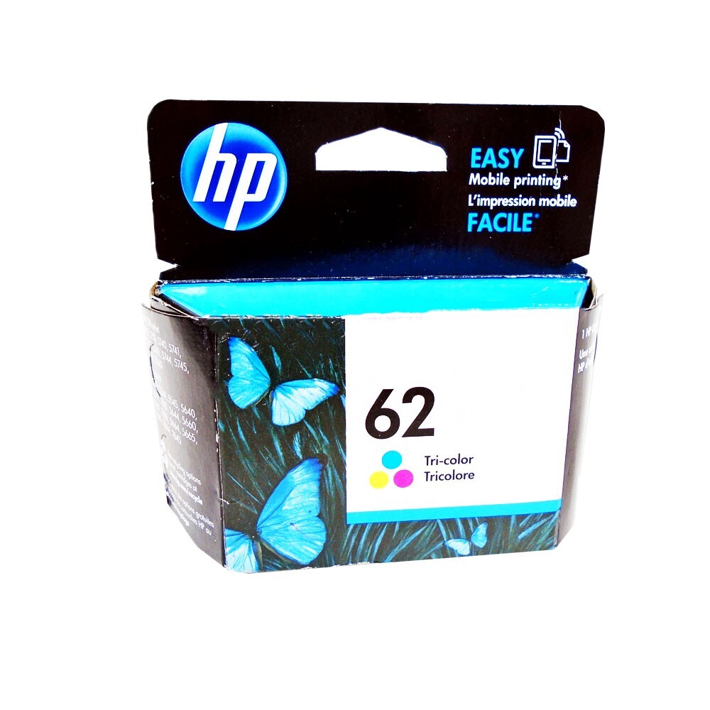Genuine HP 62 Color Ink ENVY 5542 5545 5660 5663 7640 7645 Retail Box