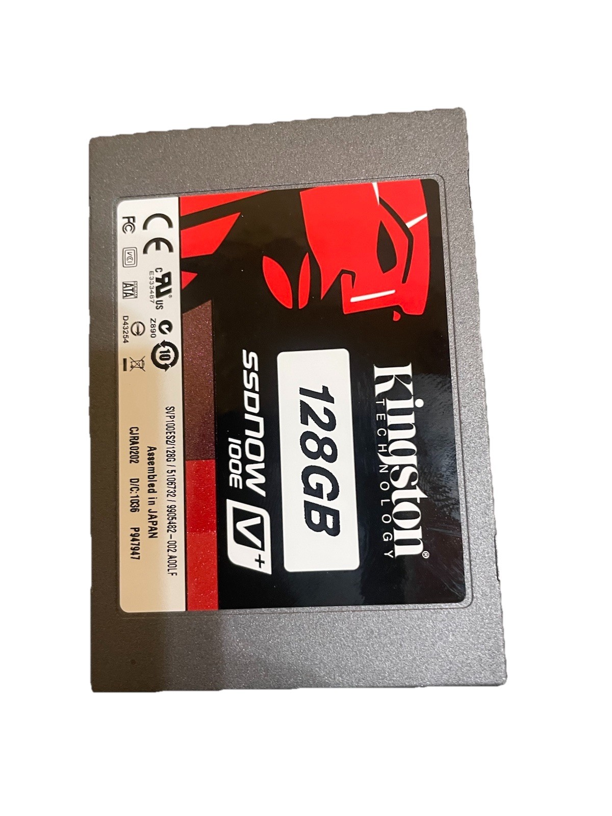 Lot of 2 Kingston SSDNow V+ 100E 128GB 2.5” SATA SSD Solid State Drives