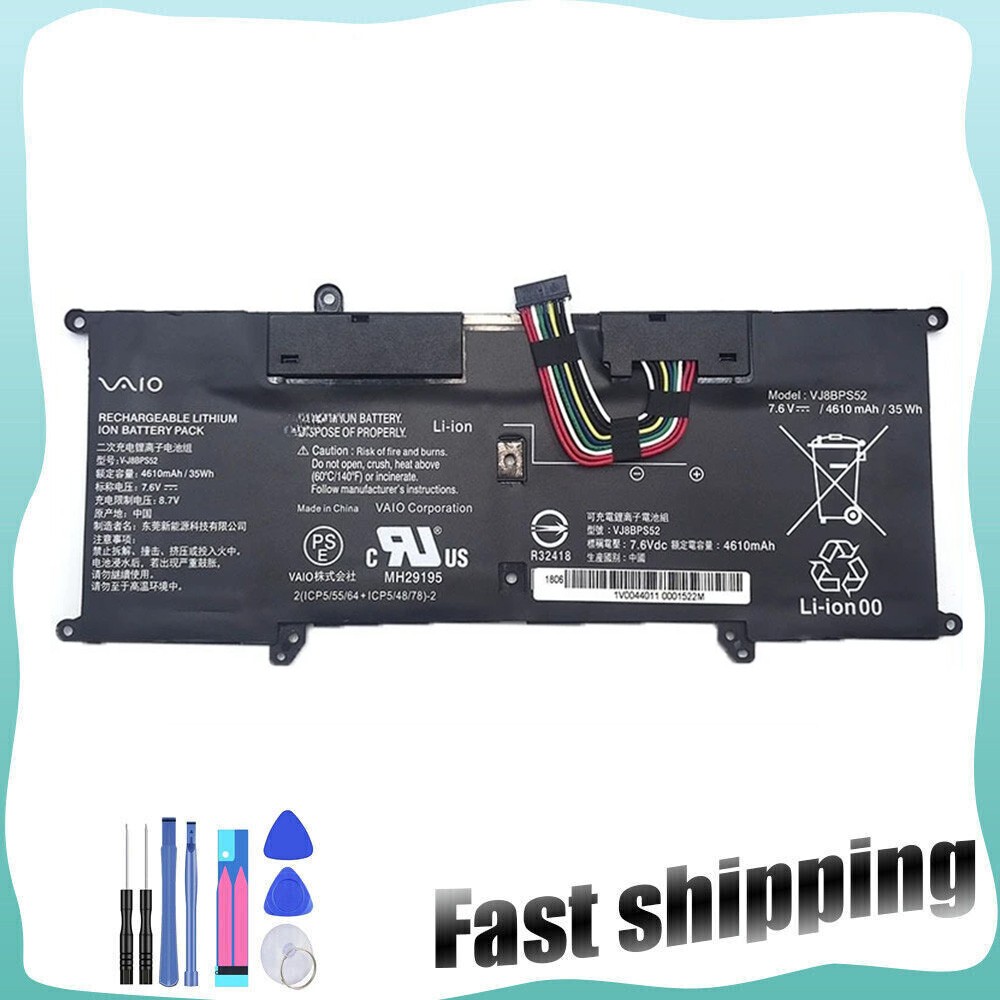 35WH Laptop Battery For Sony VJ8BPS52 VAIO S14 S13 S11 VJS112C0111B VJS112C0311S