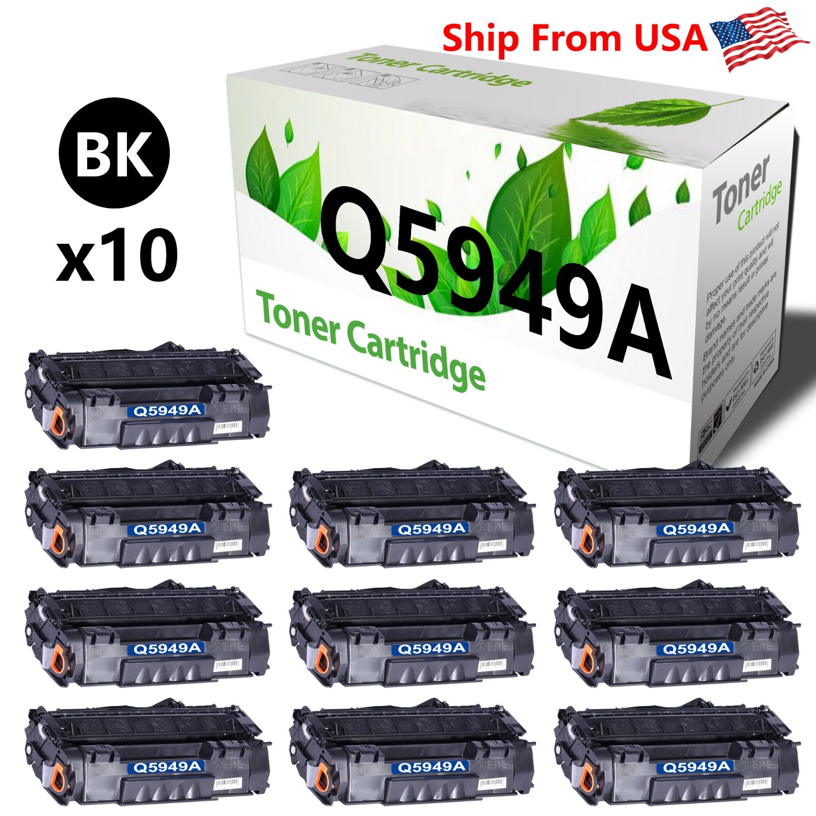 Q5949A Toner Cartridge for 49A for 1320t 1320tn Printer (10PK)