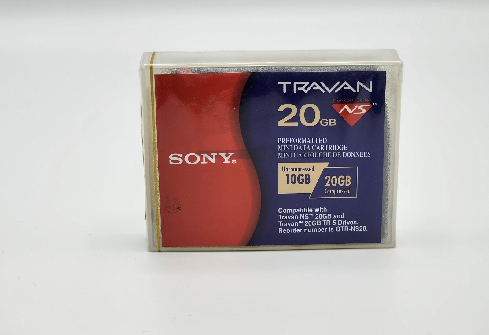 Sony Travan 10/20GB Data Cartridge TR-5 QTR-NS20
