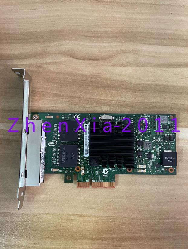 1pc used intel I350T4BLK I350-T4 network card