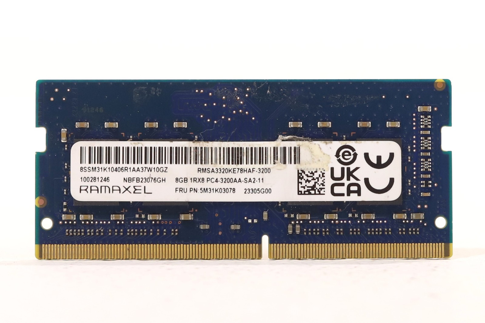 Ramaxel 8GB 1Rx8 PC4-3200AA-SA2-11 Laptop Memory P/N:RMSA3320KE78HAF-3200 Tested